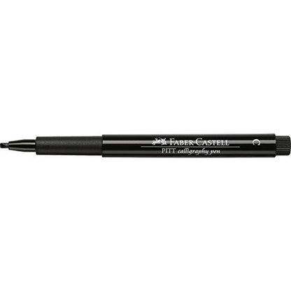 Faber-Castell Pitt Chisel Nib Calligraphy Pens – Black, 2.5mm | Precision & Smooth Flow for Elegant Writing