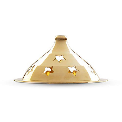 Borosil Brass Akhand Puja Diya in Large Size- Handcrafted India Tradition Brass Lamp can be Used in temple