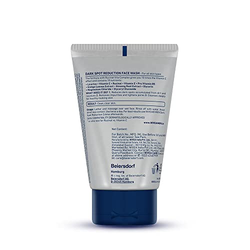 NIVEA Men Dark Spot Reduction Face Wash (50g) - Cleanses & Reduces Dark Spots for Clearer Skin