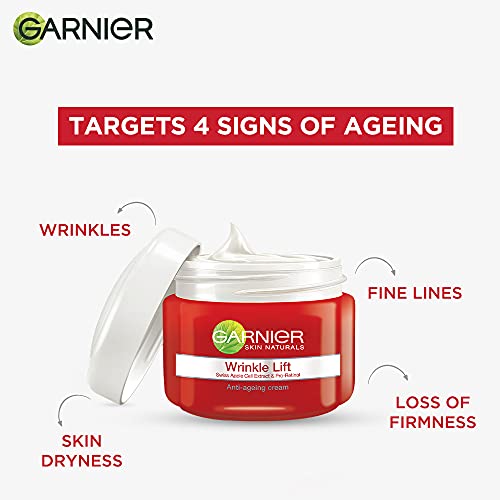 Garnier Wrinkle Lift Anti-Ageing Cream 40g - Restores Firmness & Reduces Wrinkles