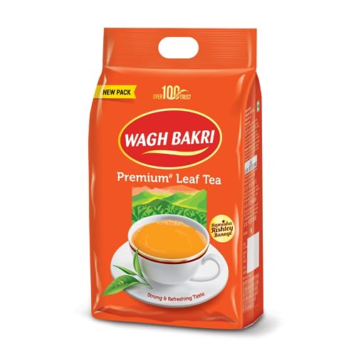 Wagh Bakri Premium Leaf Tea Poly Pack, 1kg – Rich Aroma & Strong Taste for the Perfect Cup