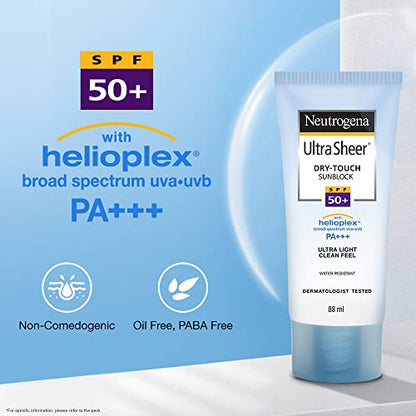 Neutrogena Ultra Sheer Dry-Touch Sunblock SPF 50+, 30 ml