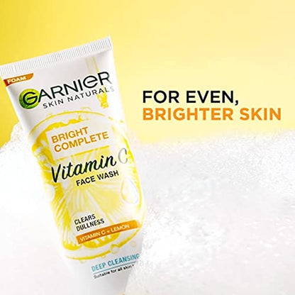 Garnier Light Face Wash 100g – Brightening Face Wash for Clear, Radiant Skin | Removes Dirt, Oil, and Dark Spots