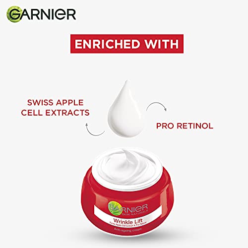 Garnier Wrinkle Lift Anti-Ageing Cream 40g - Restores Firmness & Reduces Wrinkles