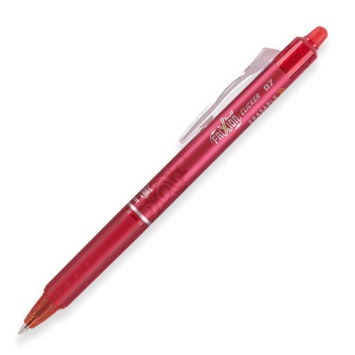 PILOT FriXion Ball 0.7mm Erasable Gel Pens, Fine Point, Red Ink, Pack of 6 – Smooth Writing, Mistake-Free Erasing