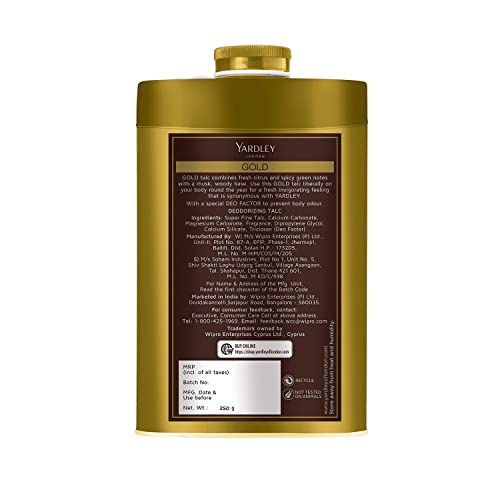 Yardley London Gold Perfumed Talc,