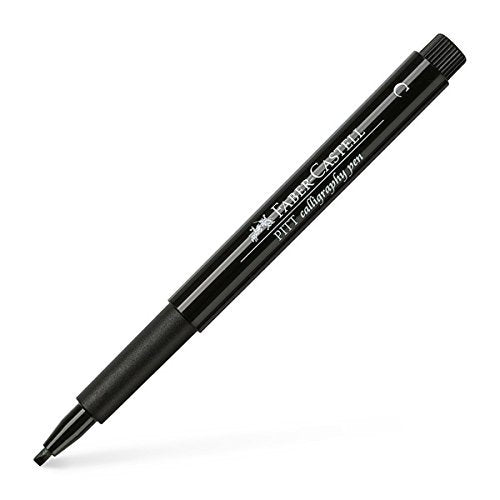 Faber-Castell Pitt Chisel Nib Calligraphy Pens – Black, 2.5mm | Precision & Smooth Flow for Elegant Writing