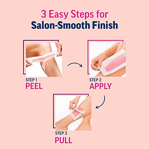 Veet Full Body Waxing Kit for Normal Skin – 20 Strips | Smooth, Long-Lasting Hair Removal at Home