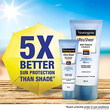 Neutrogena Ultra Sheer Dry-Touch Sunblock SPF 50+, 30 ml