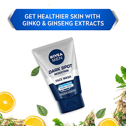 NIVEA Men Dark Spot Reduction Face Wash (50g) - Cleanses & Reduces Dark Spots for Clearer Skin