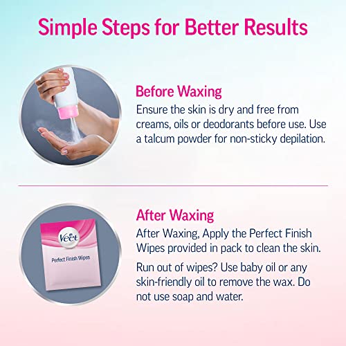 Veet Full Body Waxing Kit for Normal Skin – 20 Strips | Smooth, Long-Lasting Hair Removal at Home