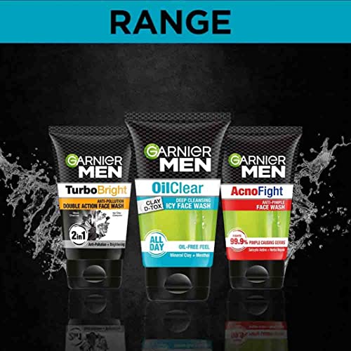 Garnier Men Oil Clear Face Wash, 100g - Deep Cleanse & Oil Control