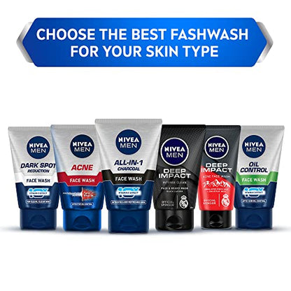 NIVEA Men Dark Spot Reduction Face Wash (50g) - Cleanses & Reduces Dark Spots for Clearer Skin