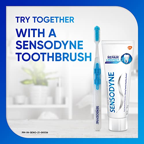 Sensodyne Toothpaste with Fluoride - 70g Tube | Mint Flavor for Sensitive Teeth – Fast Relief & Lasting Protection