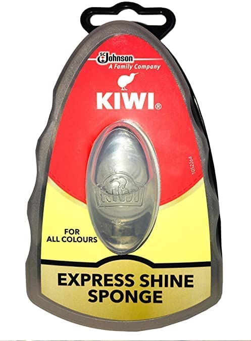 Kiwi Express Shoe Shine Sponge, Black and neutral 0.2 fl oz (Black & Neutral (1 Each))