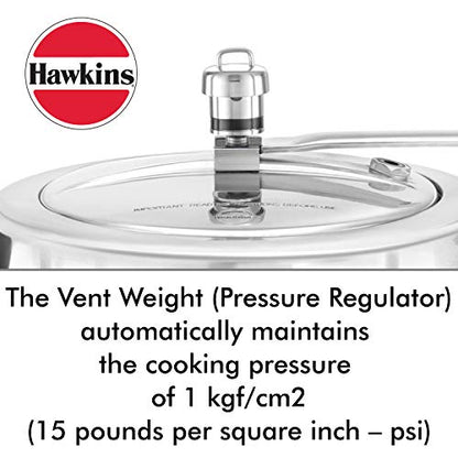 Hawkins Pressure Regulator for Classic Aluminum and Stainless Steel Pressure Cookers, Medium, Silver | Reliable Pressure Control for Safe Cooking